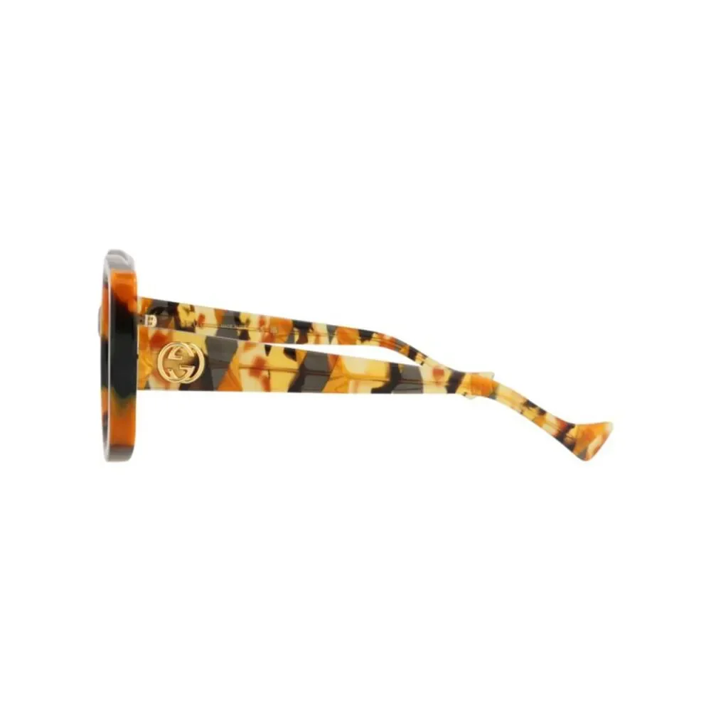 Gucci Round-Frame Recycled Acetate Sunglasses Multi Womens